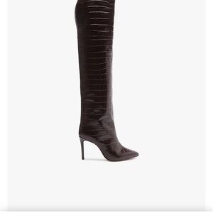 SCHUTZ Brown Over the Knee Boots with Stiletto Heel